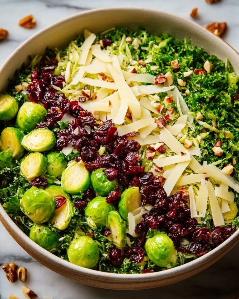 Brussels Sprout Salad with Cranberries and Parmesan Recipe