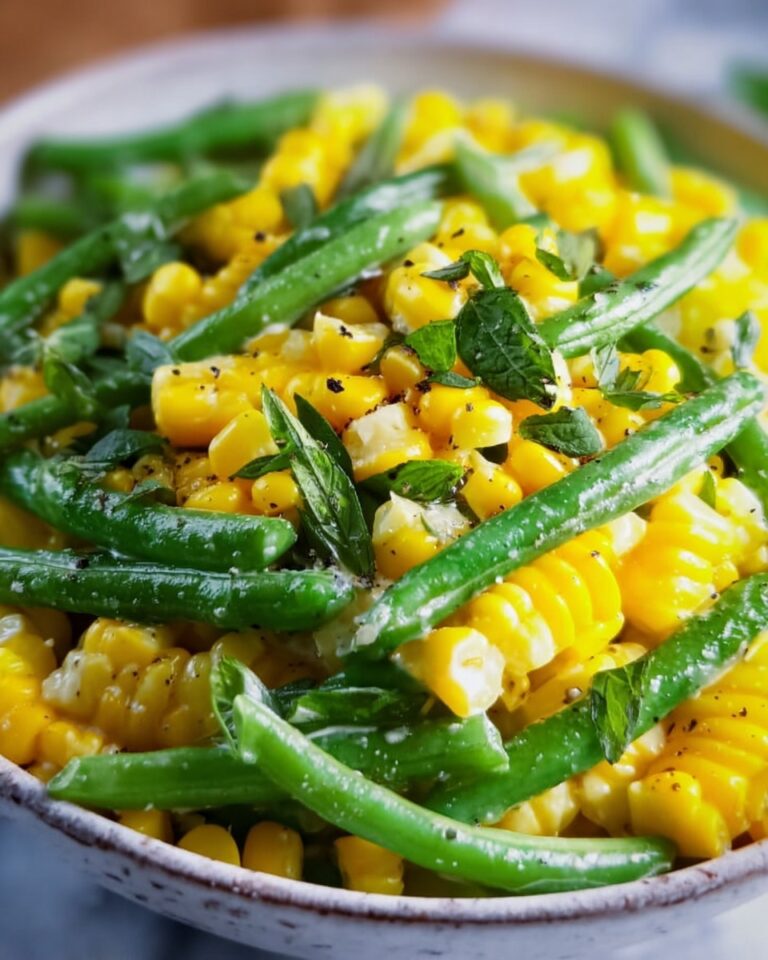 Summer Corn & Green Beans with Herb Butter Recipe