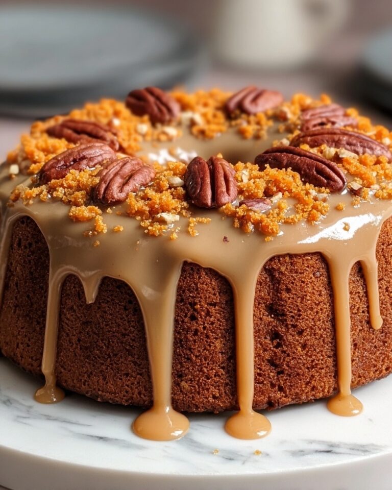 Sweet Potato Honeybun Cake with Pecans & Grated Sweet Potato Icing Recipe
