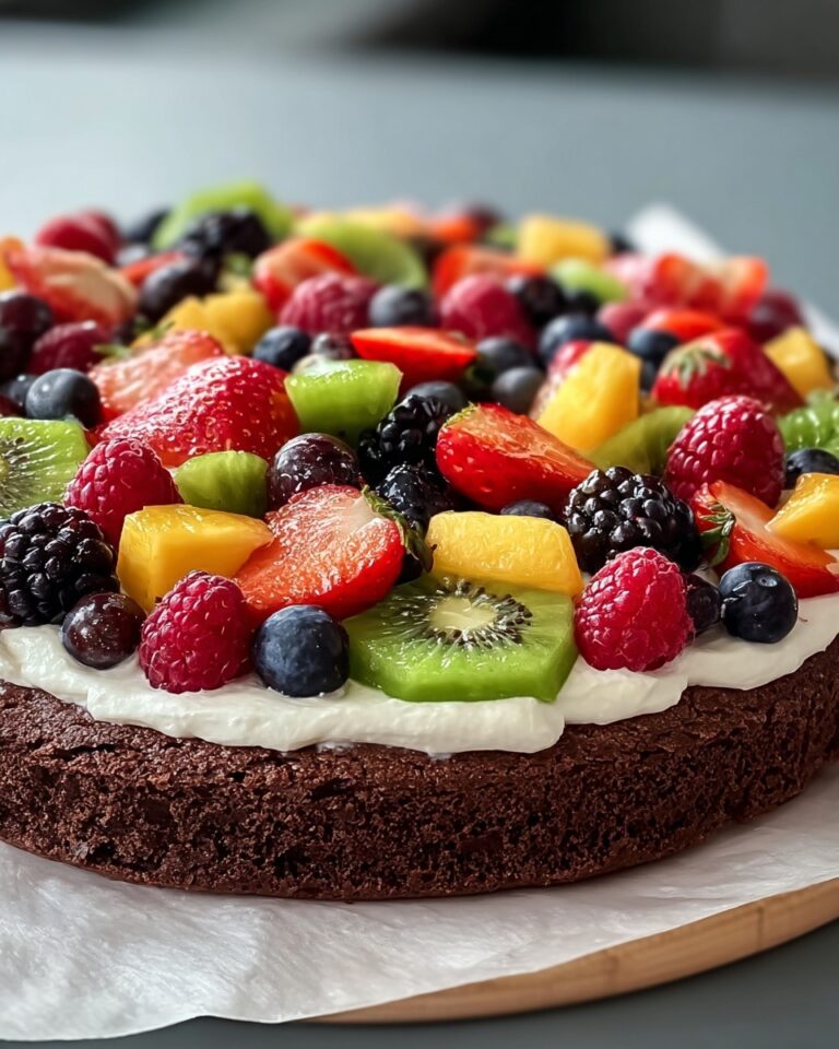 Brownie Fruit Pizza Recipe