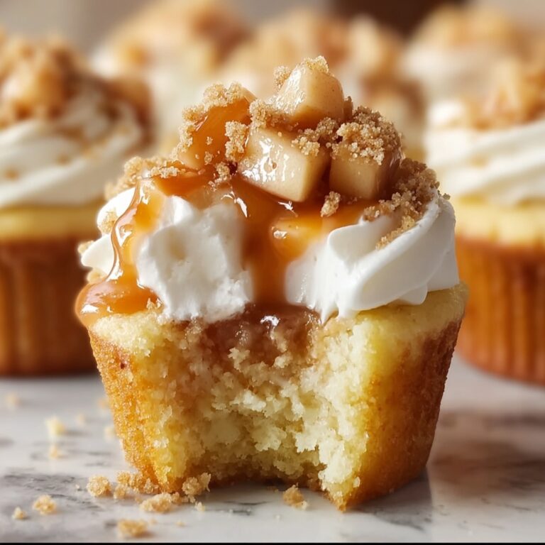 Apple Pie Cupcakes with Crispy Pecan Crumble Recipe