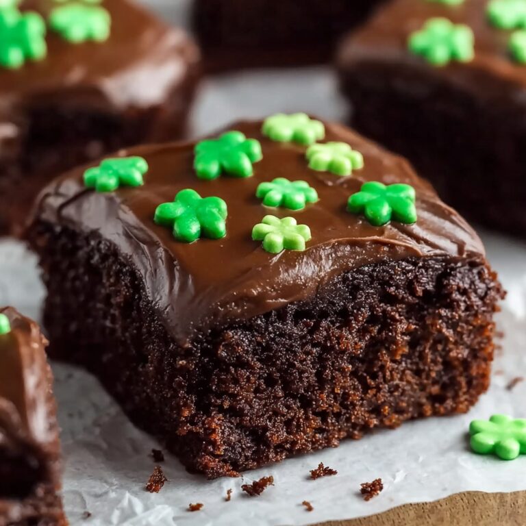 St. Patrick’s Day Frosted Bite Brownies Recipe