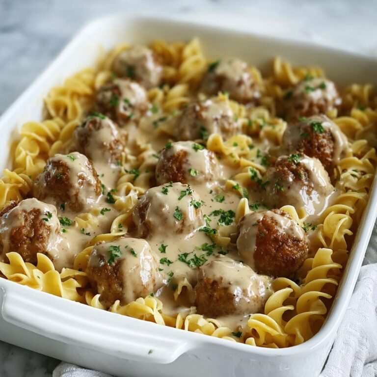 Swedish Meatball Noodle Bake Recipe