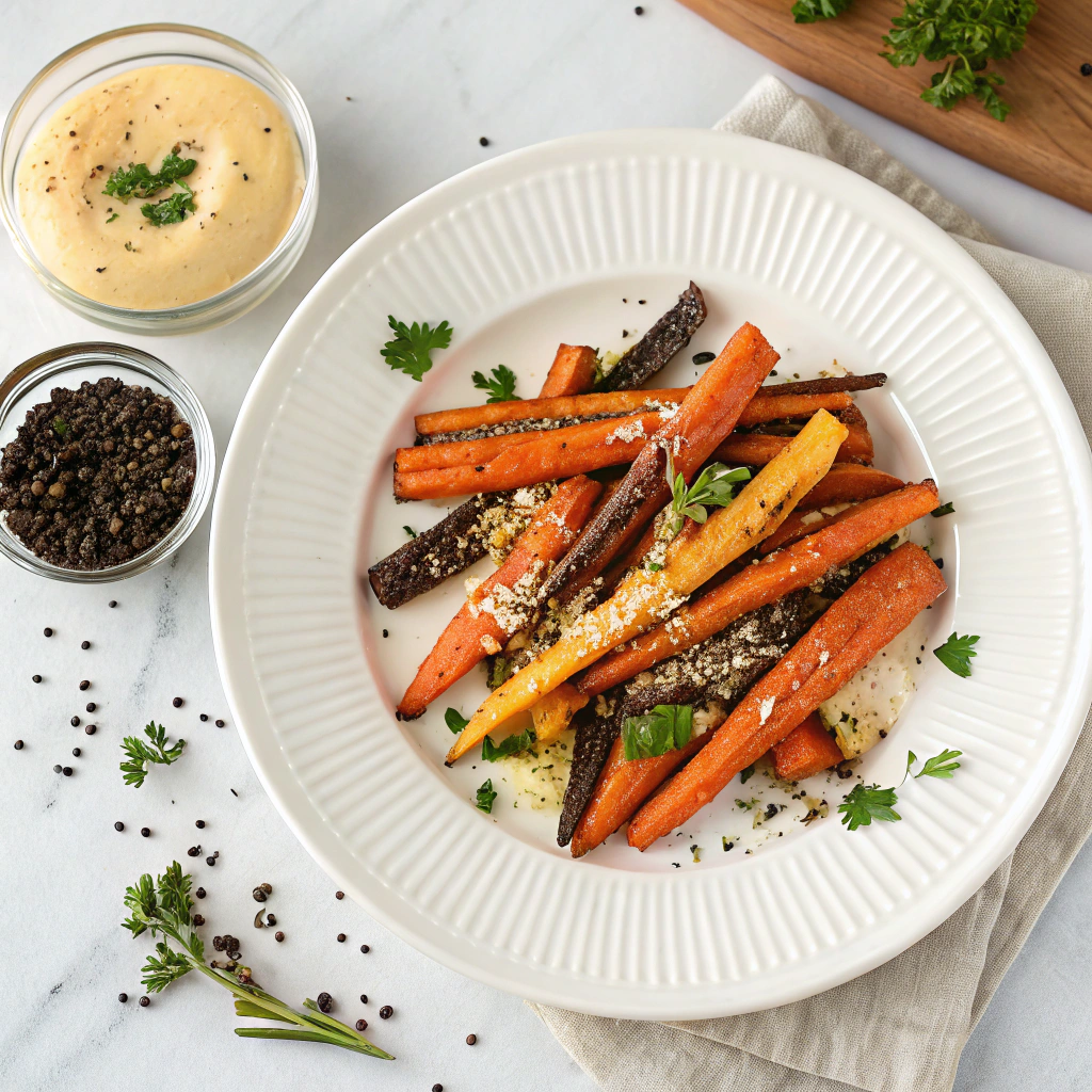 Parmesan Roasted Carrot Fries Recipe - Recipe Image