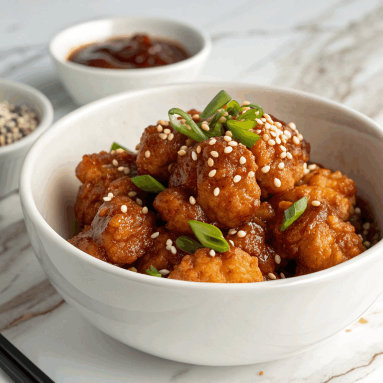 Korean-Style Spicy Gochujang Cauliflower Bites Recipe