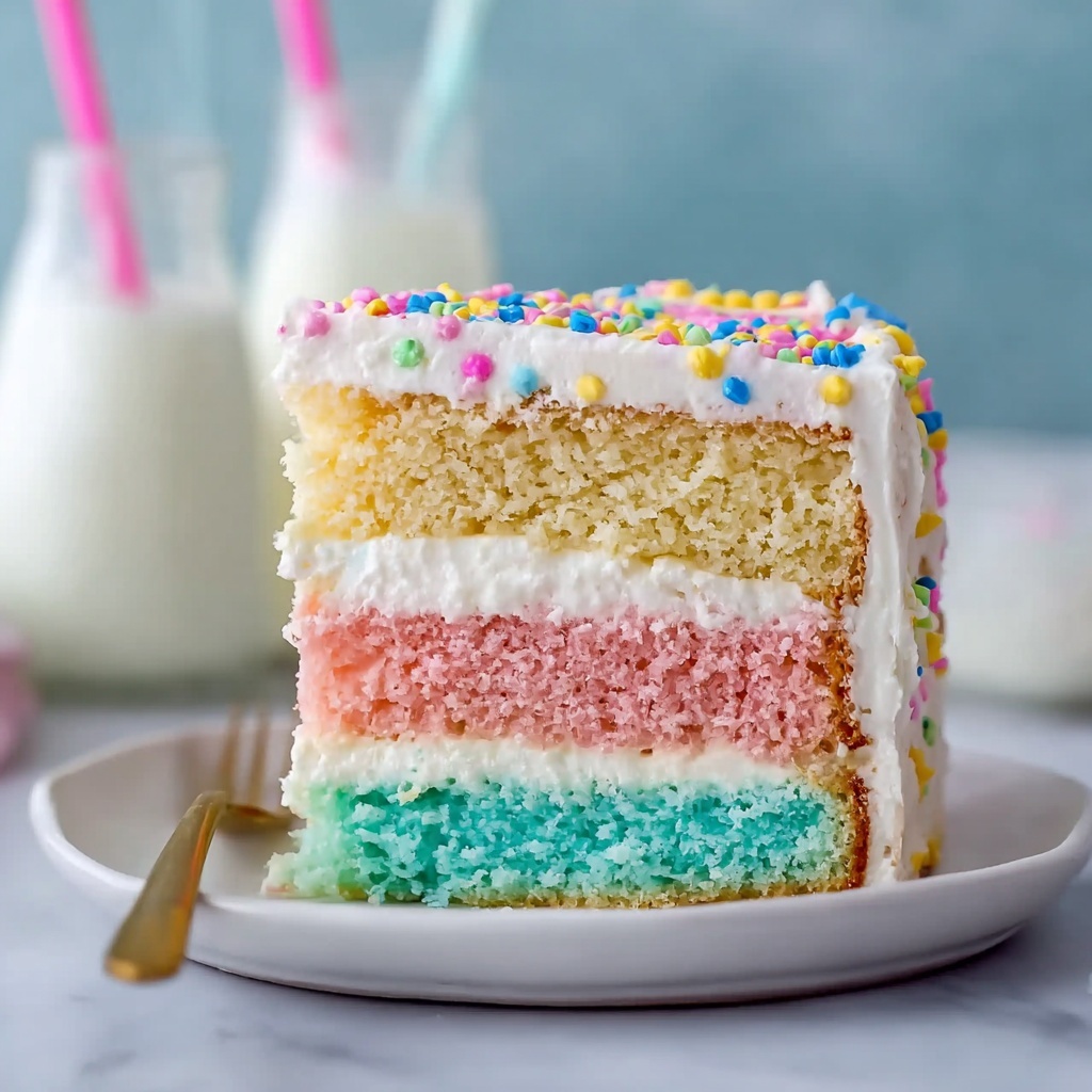Easy Pastel Easter Cake Recipe - Recipe Image