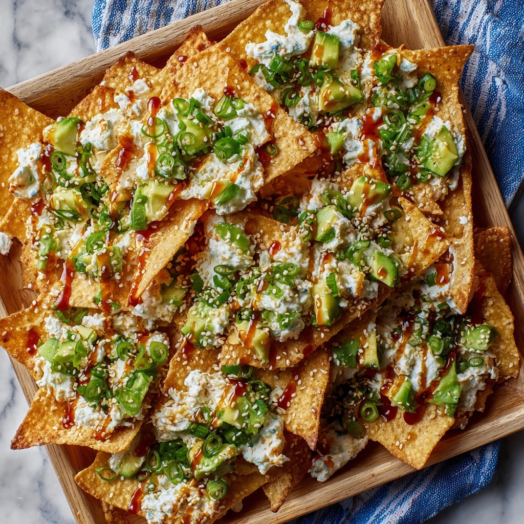 Crab Rangoon Wonton Nachos Recipe - Recipe Image