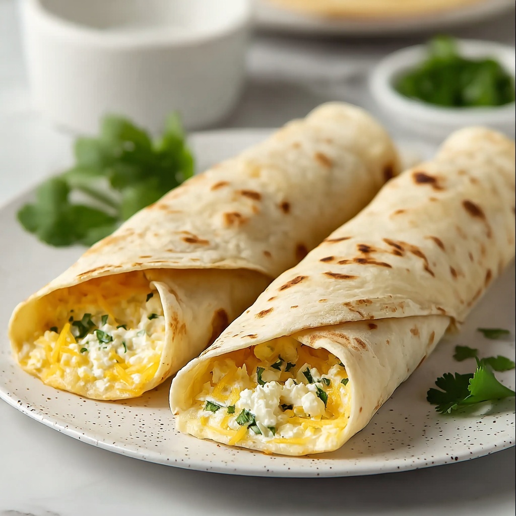 Cheesy Garlic Chicken Wraps Recipe - Recipe Image