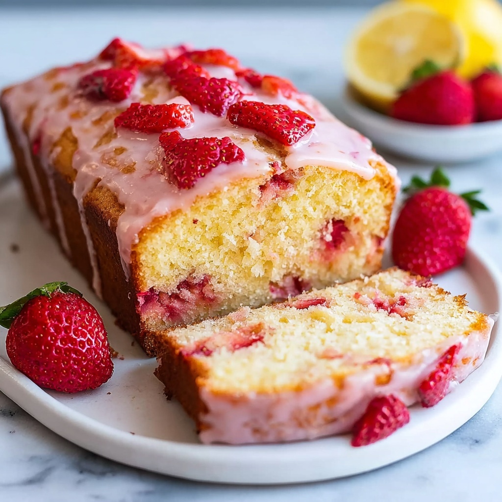 Strawberry Lemon Pound Cake Recipe - Recipe Image