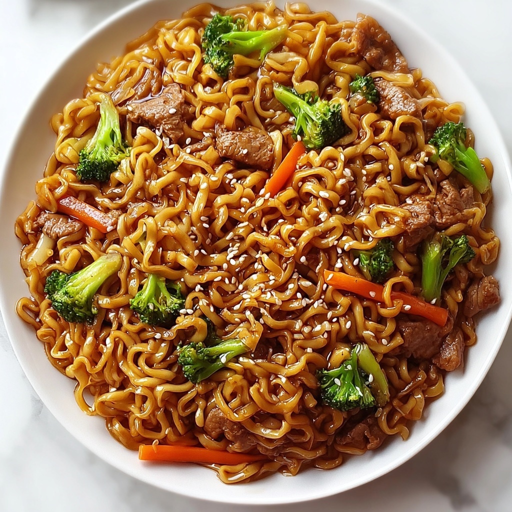 Savory Chicken Ramen Stir Fry Recipe - Recipe Image
