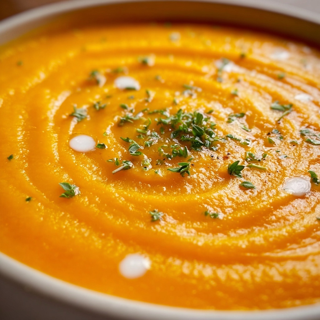 Creamy Carrot Soup with Ginger and Cumin Recipe - Recipe Image