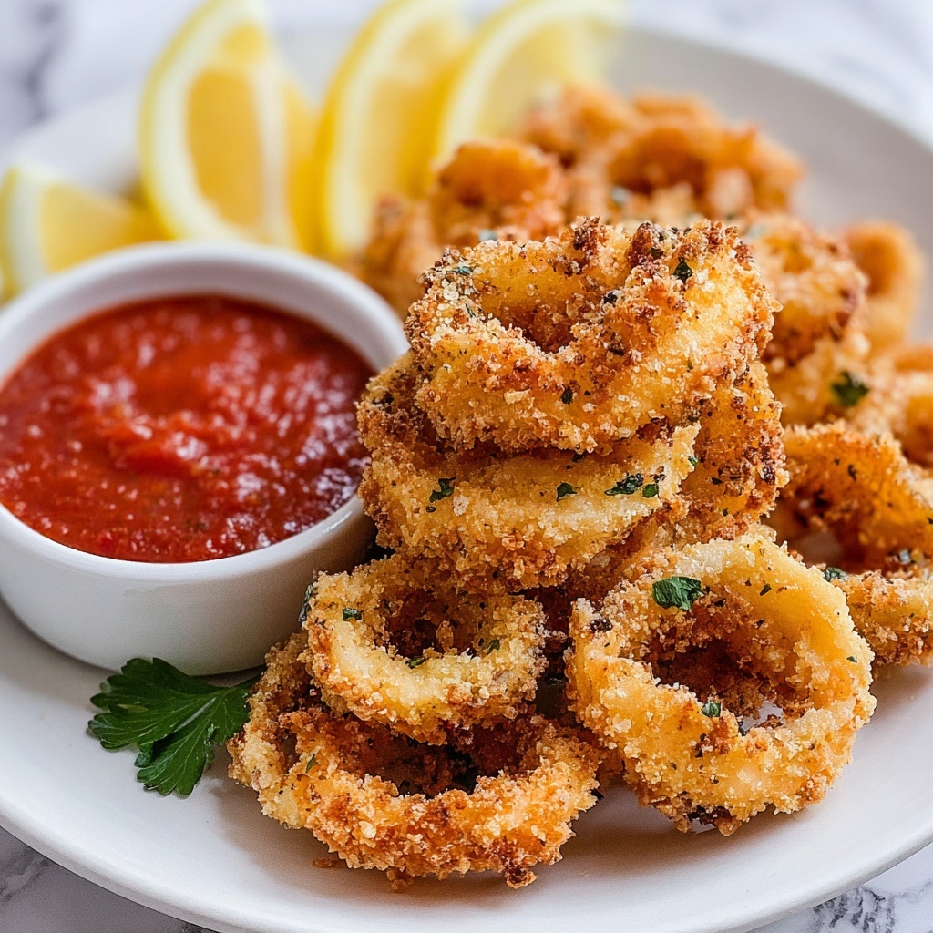 Crispy Fried Calamari Recipe - Recipe Image