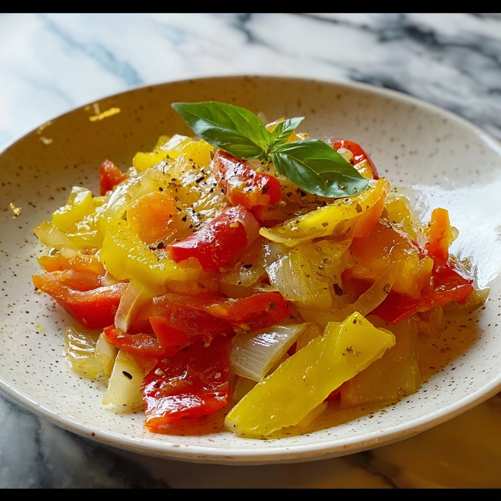 Italian Bell Pepper and Onion Scarpaccia Recipe - Recipe Image