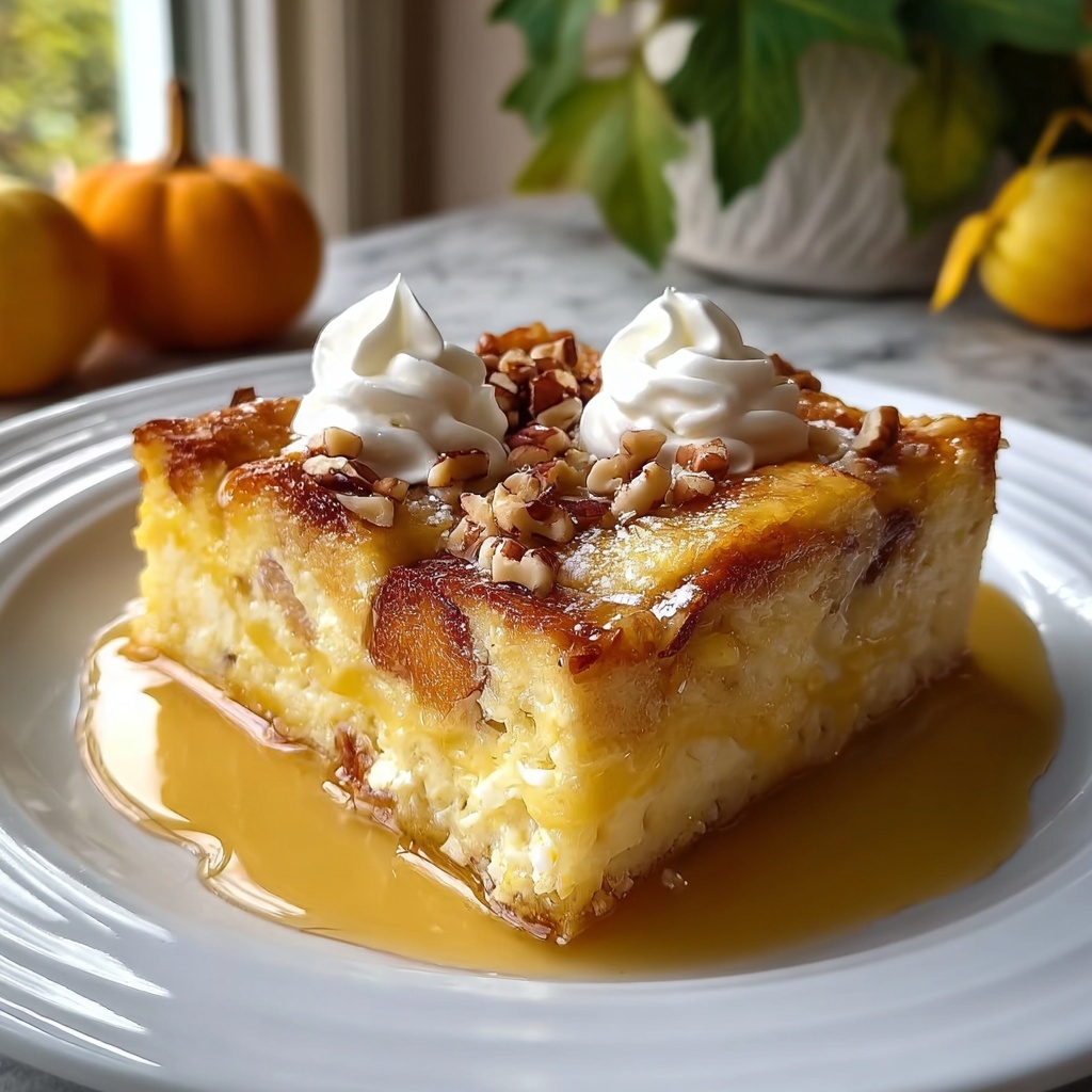 Best Ever Pumpkin Bread Pudding Recipe - Recipe Image