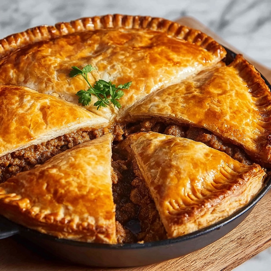 Delicious Homemade Meat Pie Recipe - Recipe Image