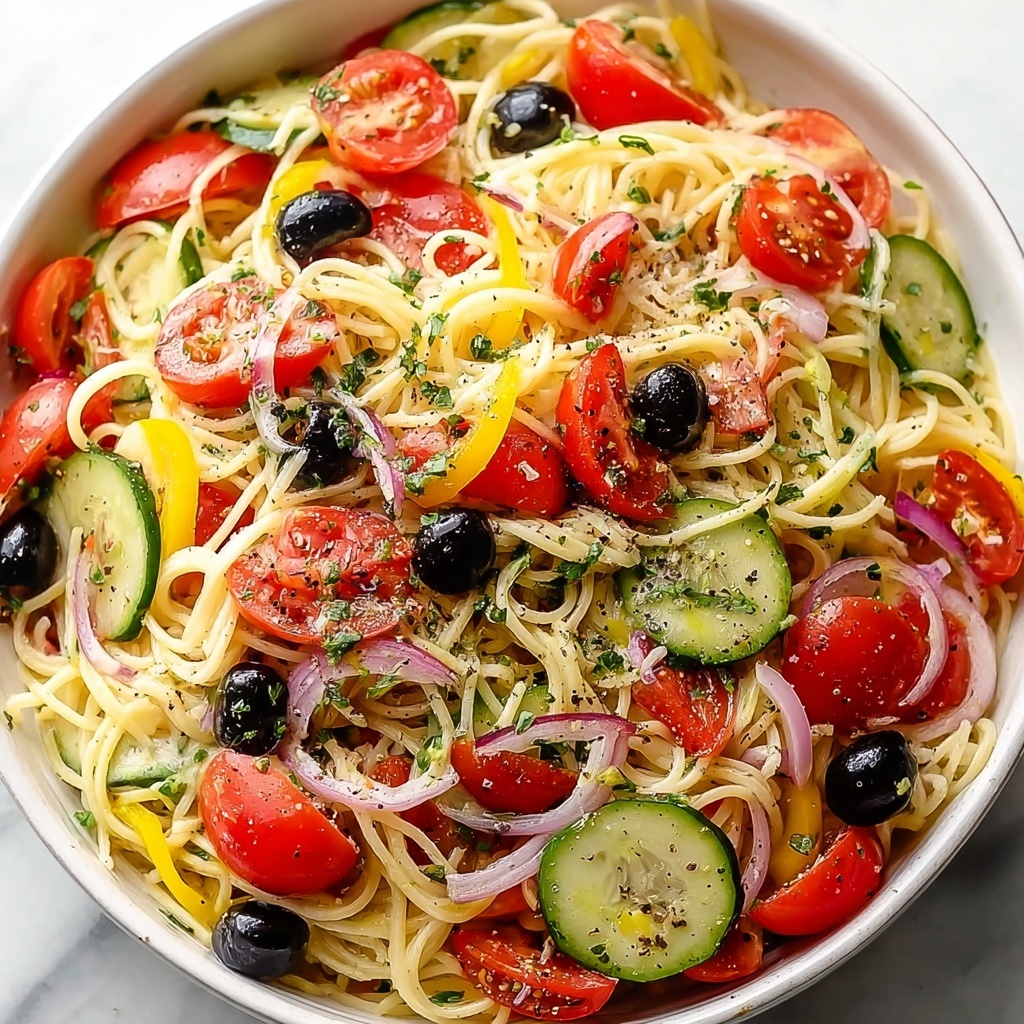 California Spaghetti Salad Recipe - Recipe Image