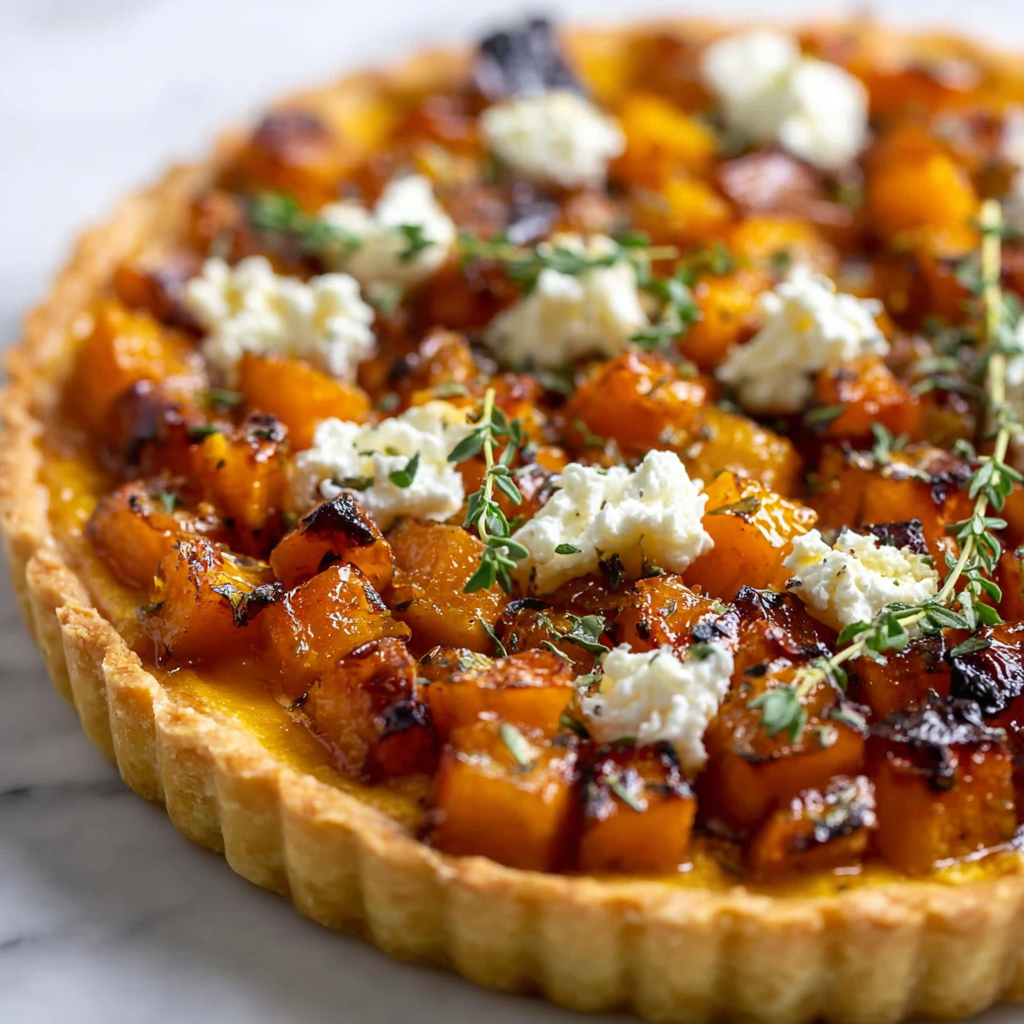 Savory Butternut Squash Pie Recipe - Recipe Image
