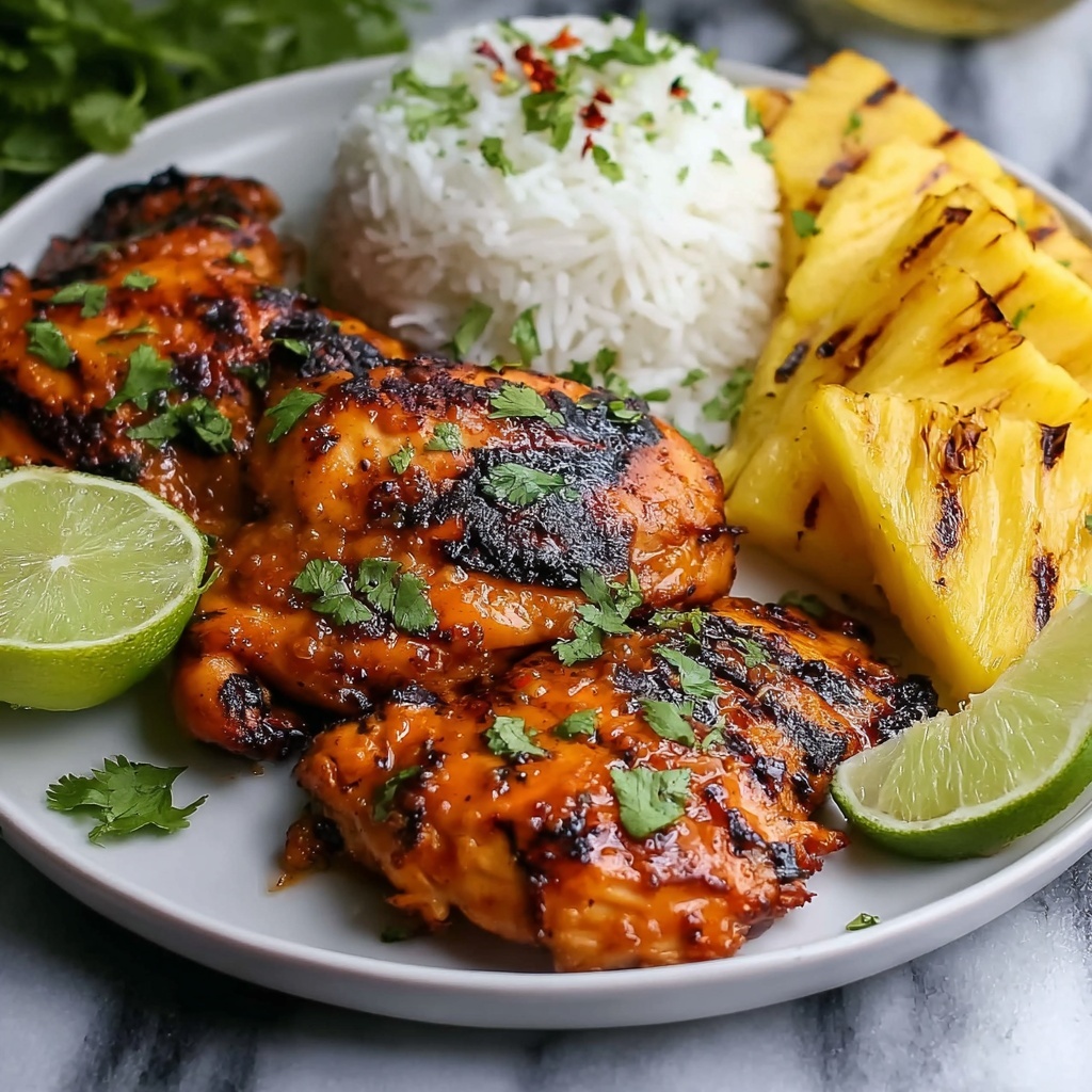 Grilled Aloha Chicken and Pineapple Recipe - Recipe Image