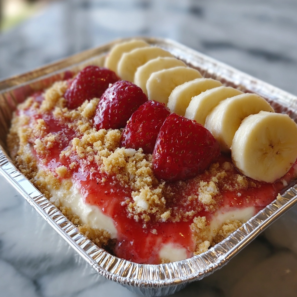 Strawberry Crunch Banana Pudding Recipe - Recipe Image