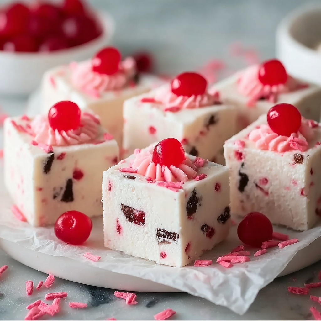 White Chocolate Cherry Fudge Recipe - Recipe Image