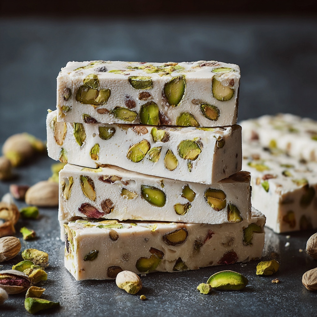 Pistachio Nougat: A Sweet, Nutty Delight Recipe - Recipe Image