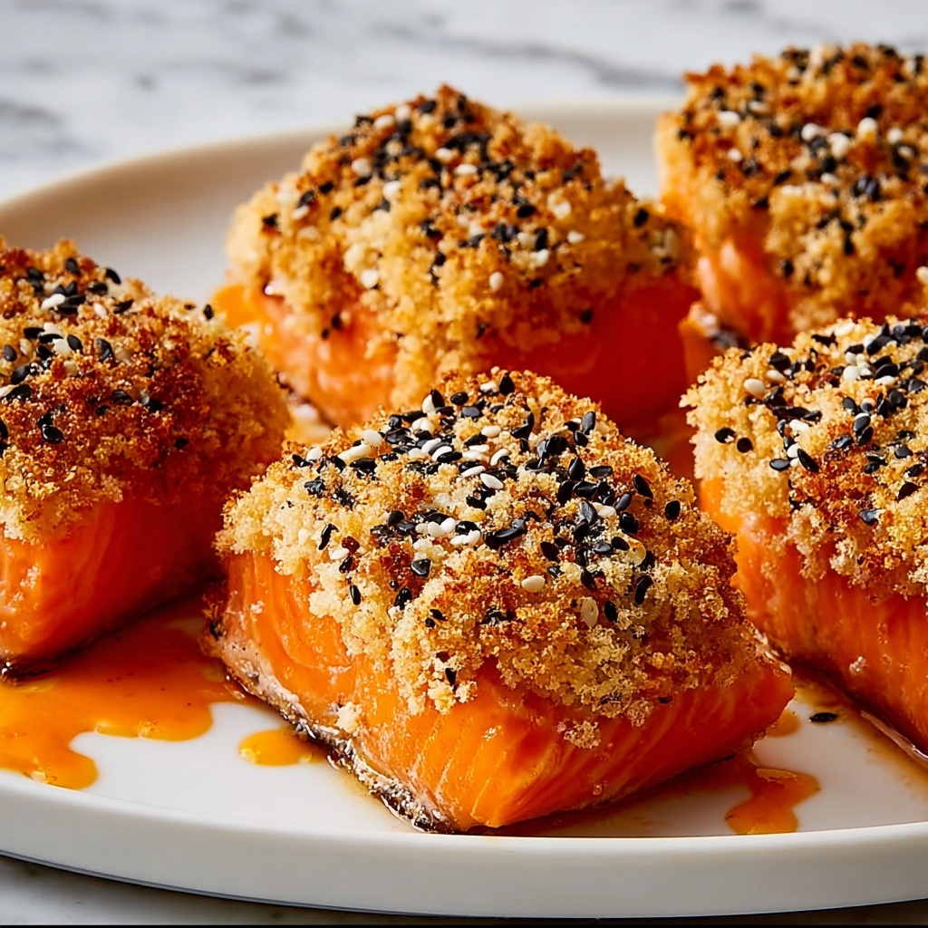 Panko Sesame Crusted Salmon Bites Recipe - Recipe Image