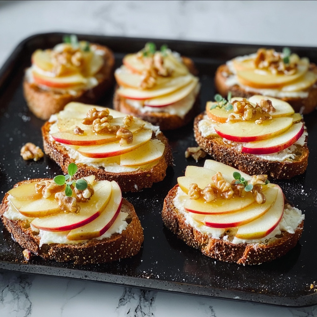 Brie, Apple, and Honey Crostini Recipe - Recipe Image