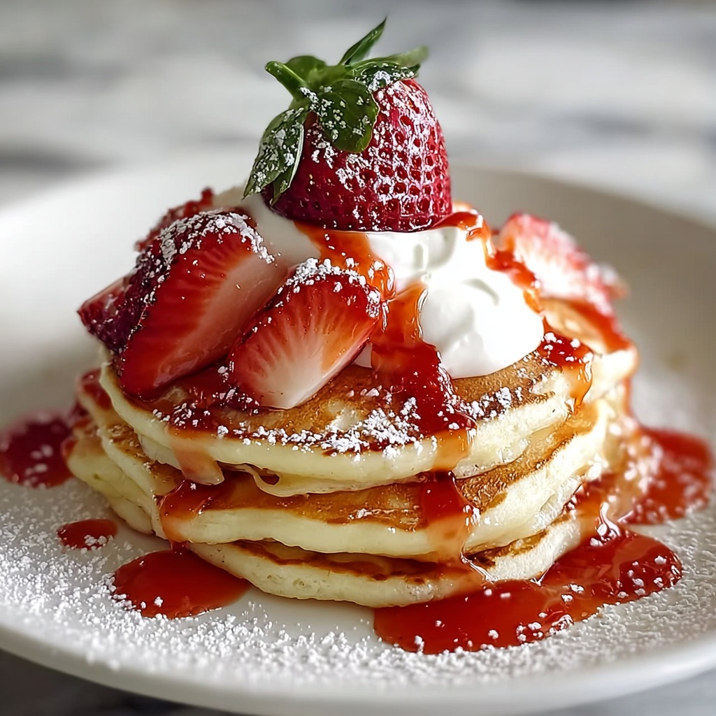 Strawberry Shortcake Pancakes Recipe - Recipe Image
