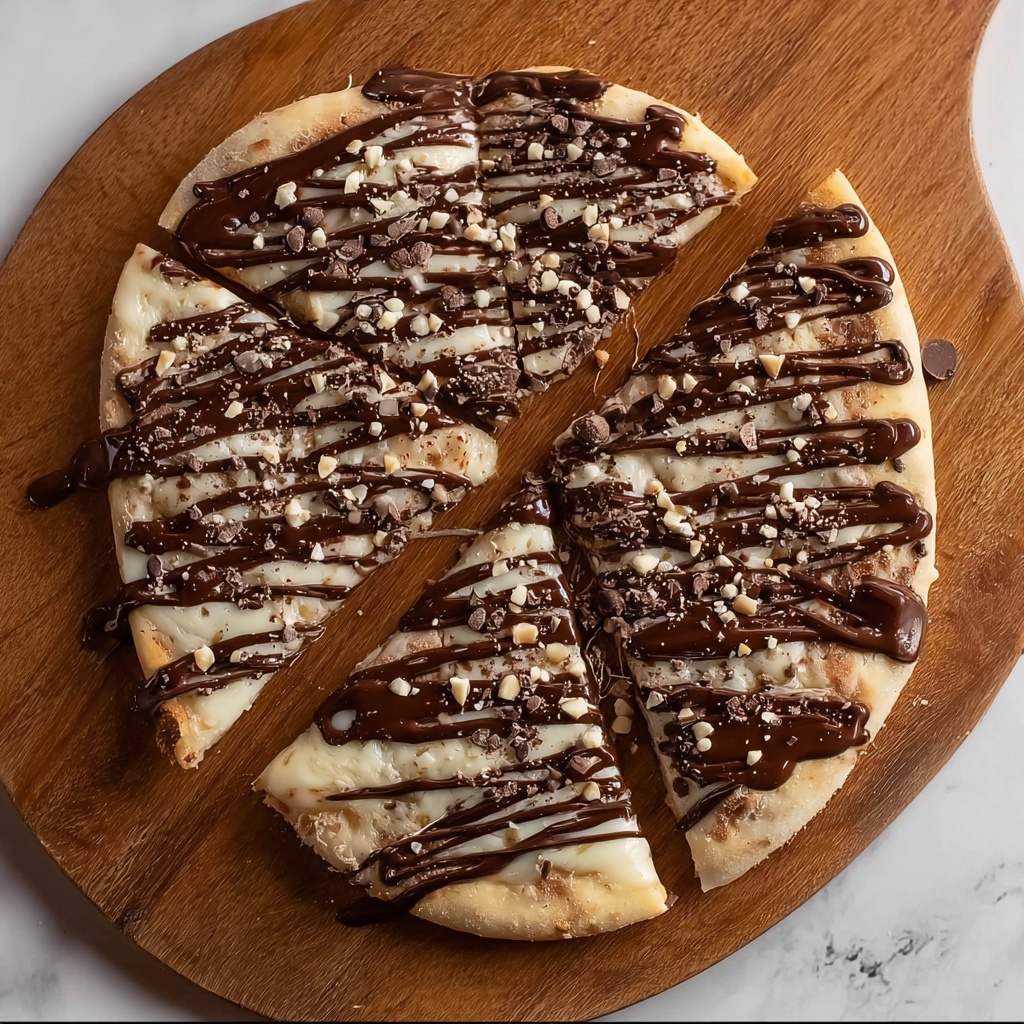 Chocolate Hazelnut Pizza with Marshmallows and Nuts Recipe - Recipe Image