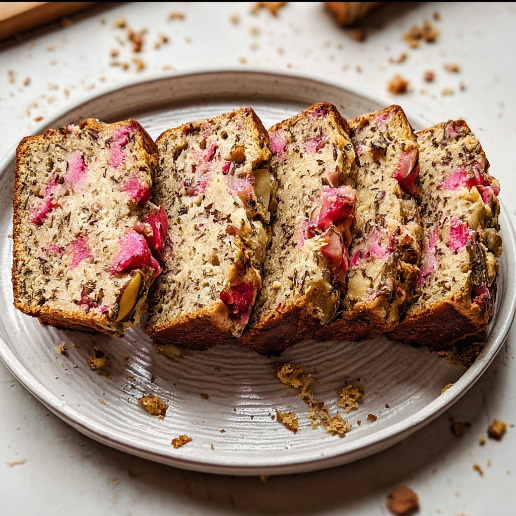 Healthy Rhubarb Bread Recipe - Recipe Image
