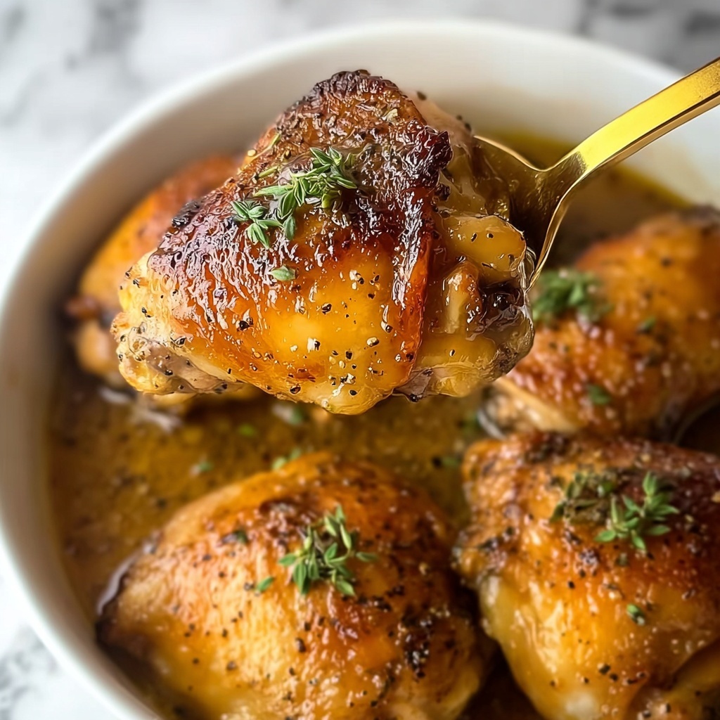 Honey Mustard Baked Chicken Thighs Recipe - Recipe Image