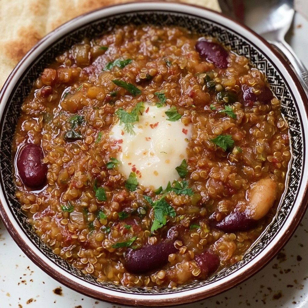 Mujaddara bi Fasolia: Lebanese Kidney Beans and Bulgur Stew Recipe - Recipe Image