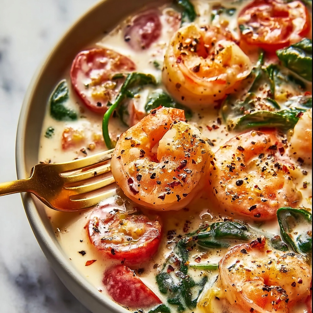 Tuscan Shrimp in Sun-Dried Tomato Cream Sauce Recipe - Recipe Image