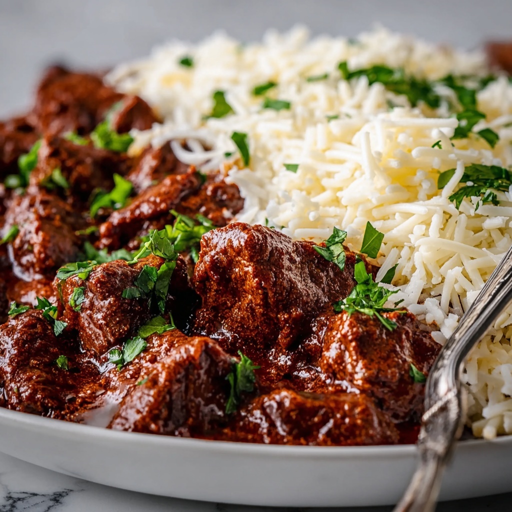 Chile Colorado: Tender Beef in Rich Guajillo and Ancho Chile Sauce Recipe - Recipe Image