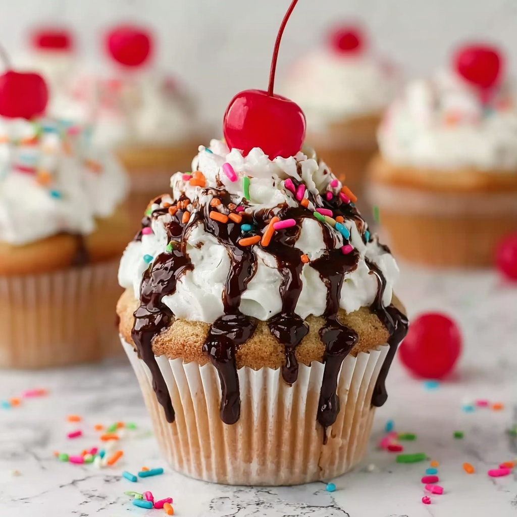 Ice Cream Sundae Cupcakes Recipe - Recipe Image