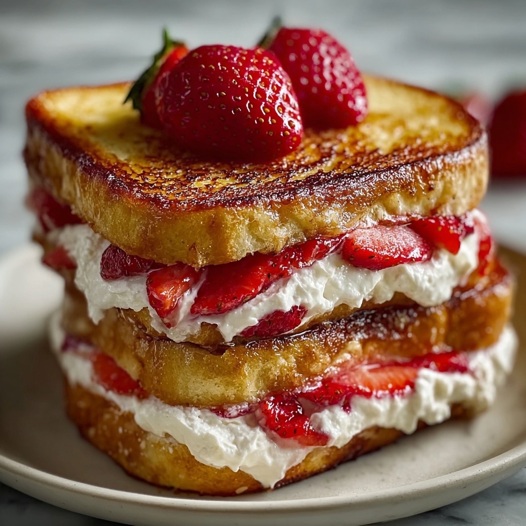 Fried Strawberry Cheesecake Sandwiches Recipe - Recipe Image