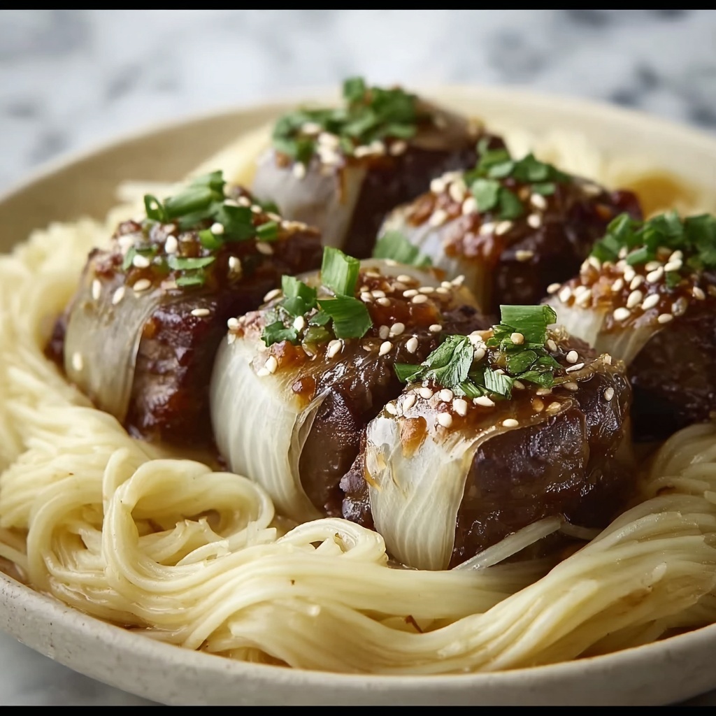 Beef Enoki Mushroom Rolls with Soy-Ginger Sauce Recipe - Recipe Image