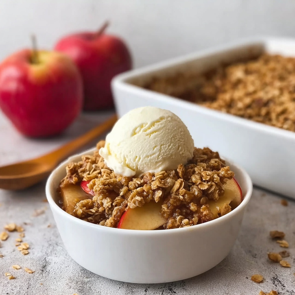Apple Peanut Butter Crisp {Whole Wheat} Recipe - Recipe Image
