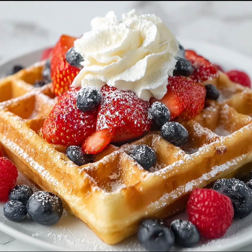 Quick High Protein Waffles Recipe - Recipe Image
