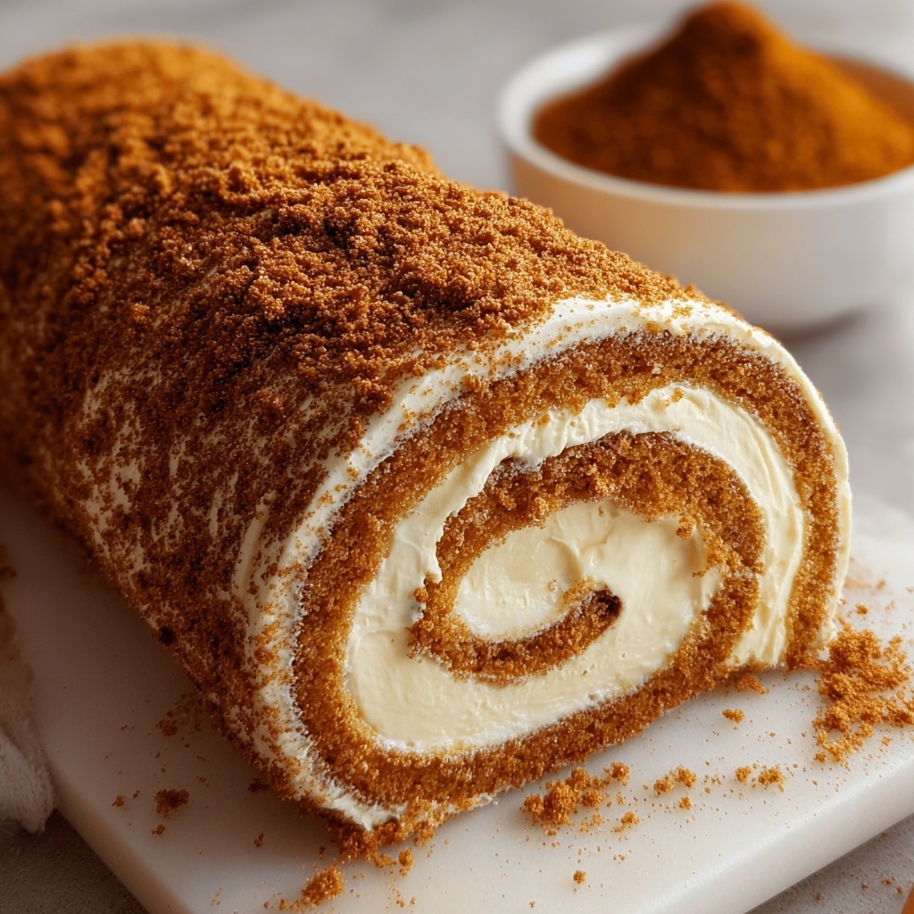 Pumpkin Roll with Cream Cheese Recipe - Recipe Image