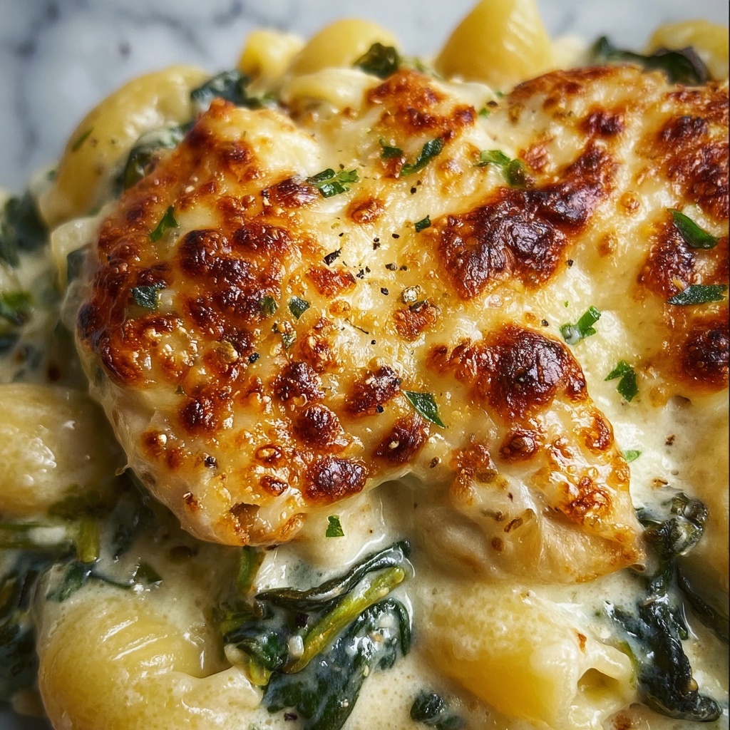 Lazy Spinach Artichoke Baked Chicken Recipe - Recipe Image