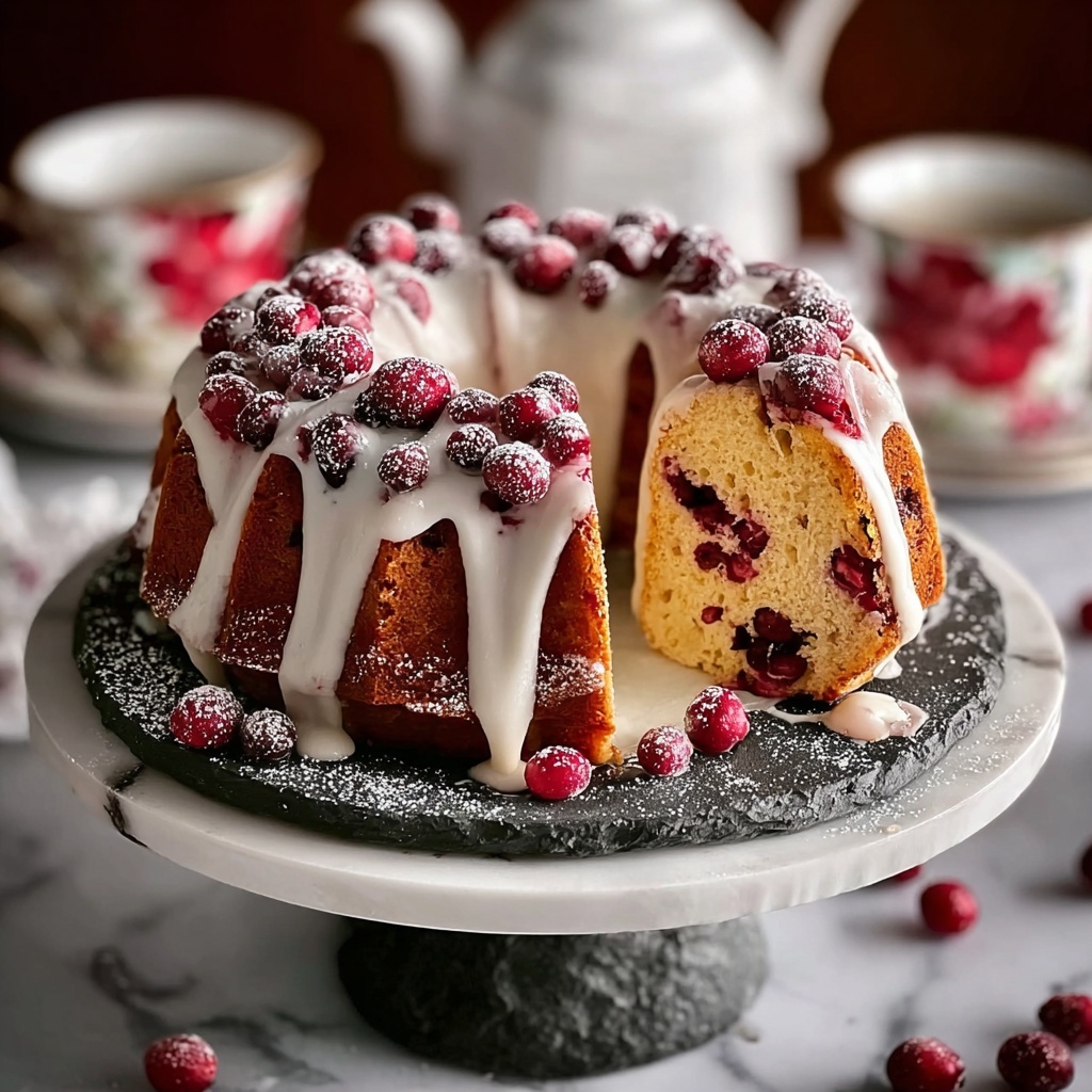 Cranberry Christmas Cake Recipe - Recipe Image