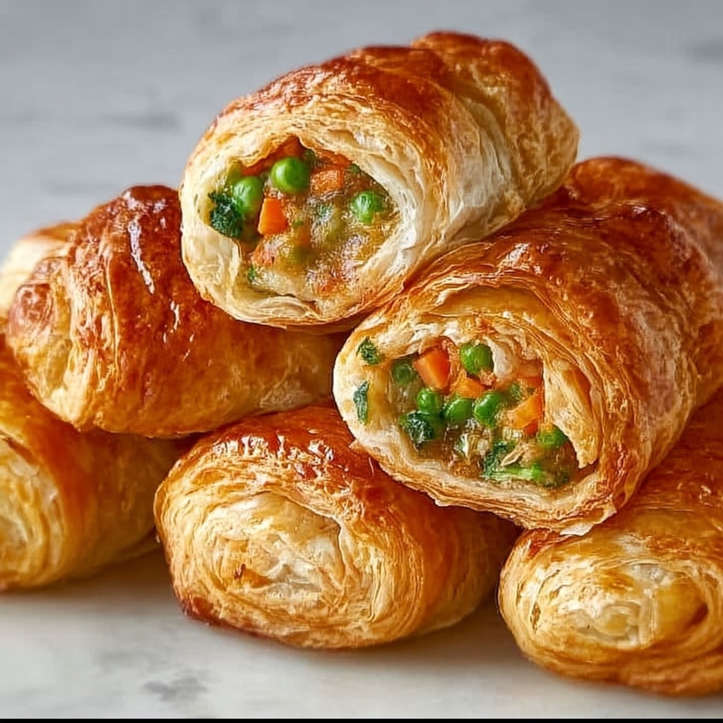 Cheesy Baked Vegetable Rolls Recipe - Recipe Image