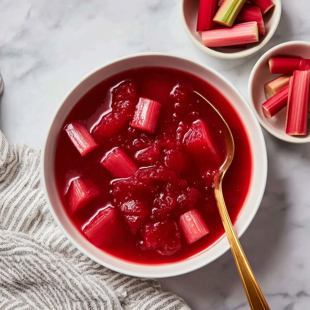 Sweet and Tangy Rhubarb Sauce Recipe - Recipe Image
