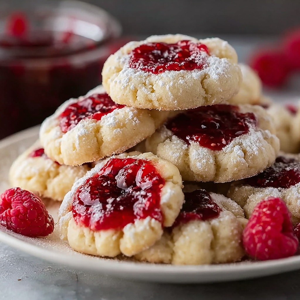 Raspberry Thumbprint Cookies Recipe - Recipe Image