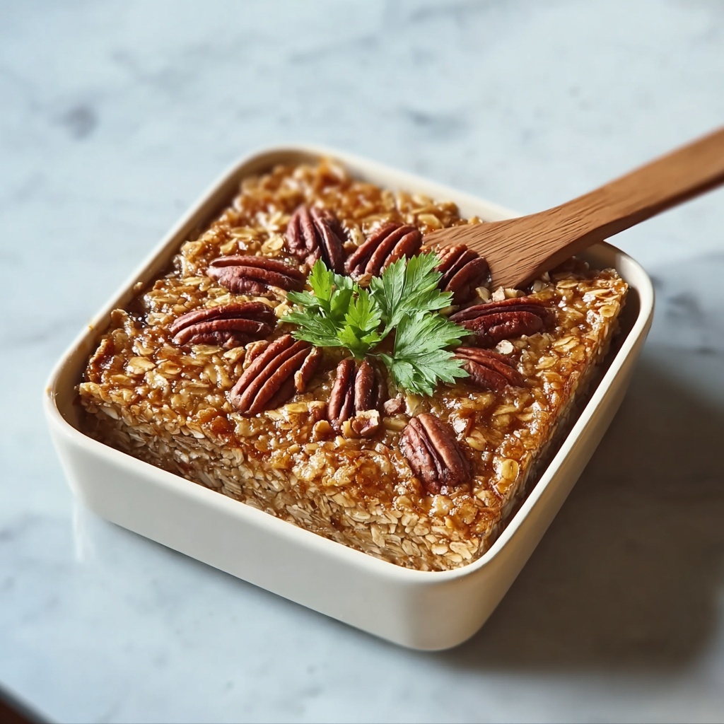 No-Flour, No-Sugar Oatmeal Breakfast Bake Recipe - Recipe Image