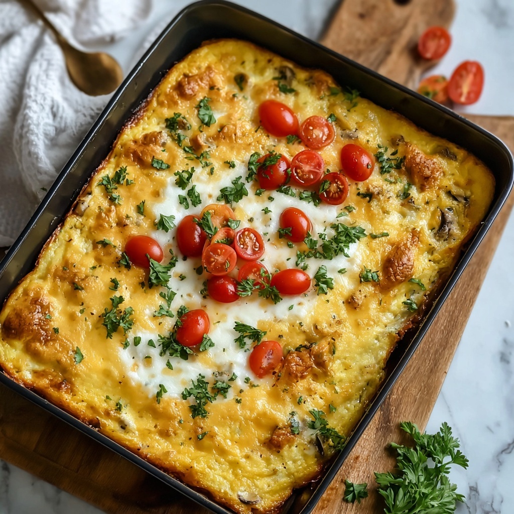 Hashbrown Breakfast Casserole with Sausage, Peppers, and Cheddar Recipe - Recipe Image