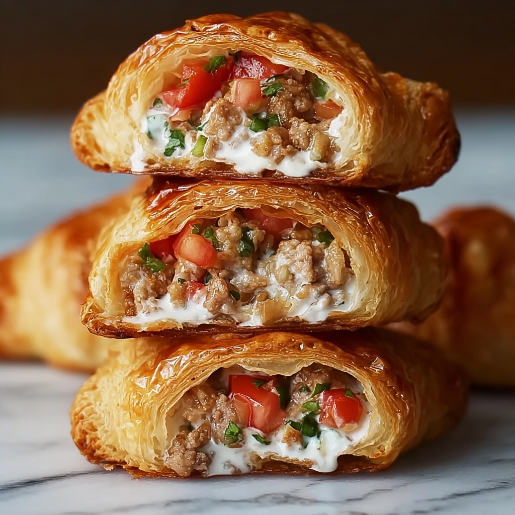 Sausage, Rotel & Cream Cheese Crescent Rolls Recipe - Recipe Image
