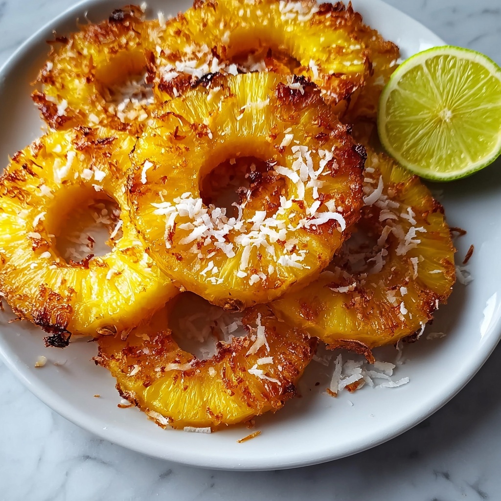 Fried Pineapple with Coconut Crust Recipe - Recipe Image