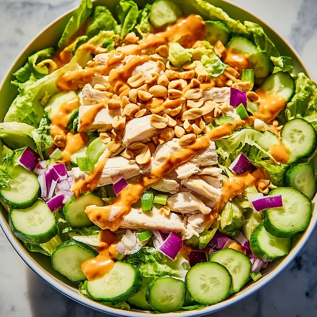 Asian Peanut Chicken Salad Recipe - Recipe Image